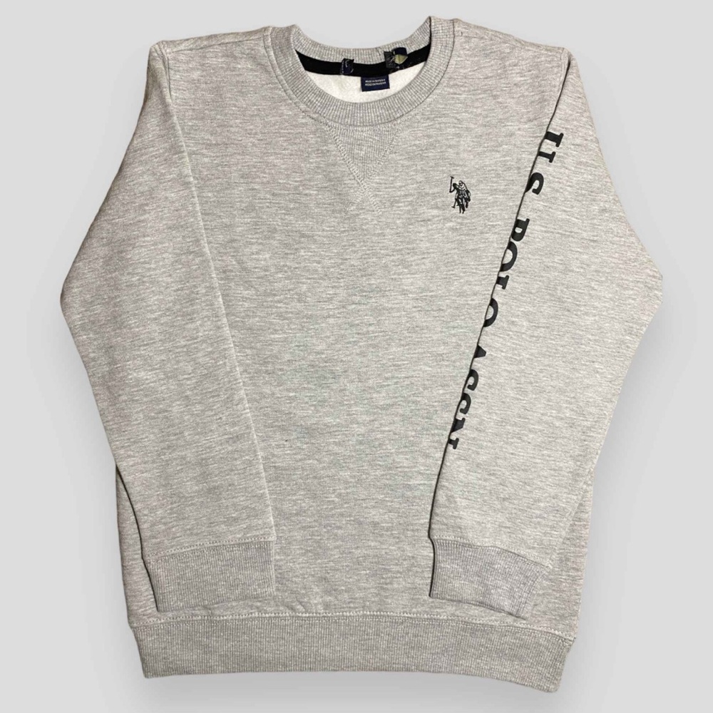 U.S. Polo Assn. Light Gray Crewneck Sweater